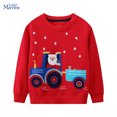 thumbnail image 2 of Little maven 2024 Otoño Primavera Bebé Niños Ropa para niños Ropa para niños Bordado Dibujos animados Tractor Santa Claus Sudaderas, 2 of 5