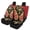Baroque Gold, variant on Uourmeti Zebra Stripe Quilted Design Car Seat Cover Full Set 3 Pack Front and Back Seat Protector Car Interior Decor Softy Suitable for Cars Sedans