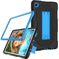 thumbnail image 5 of Kids Case for Galaxy Tab A7 Lite 8.7 2021, Slim Duty Drop Proof Shockproof Protective Cover with Stand and Pencil Holder for Samsung Galaxy Tab A7 Lite 8.7 inch T220/T225 (Black&Blue), 5 of 13
