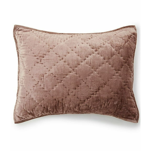 Southern Living Westover Velvet Diamond Quilted King Sham 20" x 36" In Blush