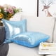 thumbnail image 3 of Fundas de almohada decorativas YOUR SMILE, 45 x 45 cm, color azul claro, paquete de 2, 3 of 7