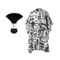 thumbnail image 1 of Capa de peluquero con hebilla ajustable, capa de corte de pelo para niños pequeños, mujeres, hombres, peluquero gris, 1 of 8