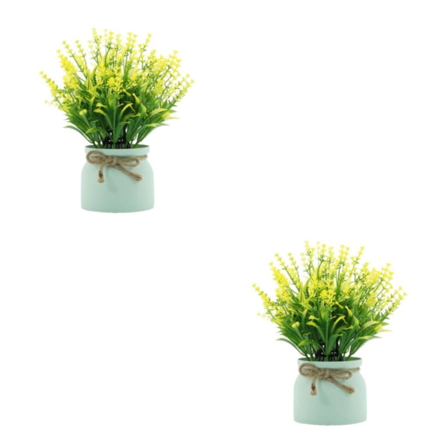 Cateissary Plantas en macetas falsas Escritorio Faux Maceta Bonsai Estatuilla Decoración para el hogar Type1 NO1