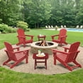 thumbnail image 6 of SERWALL Small Folding Side Table set 2, HDPE All Weather Adirondack End Table, No Assembly Required, Red, 6 of 8