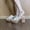 white, variant on Women’s Woven Platform Slide Sandals Open Toe Chunky Block Heel Mule Shoes