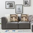 thumbnail image 3 of Heduofu Decorative Throw Pillow Covers Square Pillow Covers for Sofa Double Sided Pillow Covers Vintage Mushrooms Drawing Pillow cases for Living Room Super Soft Decorative Cushion Cover, 3 of 6