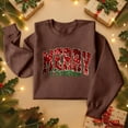thumbnail image 4 of Christmas T-Shirts And Sweatshirts, Women'S Sweatshirts, Long-Sleeved Pullover Sweatshirts, Women'S Long-Sleeved Tops, Fashion Letter Print, Comfortable Wear,Light Brown,M, 4 of 5