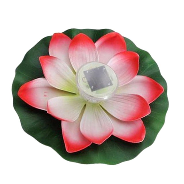 Flotador para piscina Soledad Lotus 7 colores Luz LED Lámpara de energía solar a prueba de agua Morado
