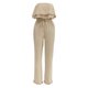 thumbnail image 2 of Gibobby pantalones siameses Nuevo mono con volantes en el pecho informal sin mangas de color sólido para mujeres europeas y(Caqui， L), 2 of 5