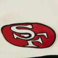thumbnail image 7 of Men's-Mitchell & Ness  Heather Gray San Francisco 49ers Head Coach Vintage Logo Pullover Hoodie, 7 of 7