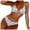 White, variant on PMUYBHF Female Plus Size Bikini Underwear 4X Womens Beach Bikini Beach Swimsuit Fashion Swimsuit Two Piece set White L