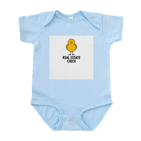 CafePress - Real Estate Chick Infant Bodysuit - Baby Light Bodysuit, Size Newborn - 24 Months