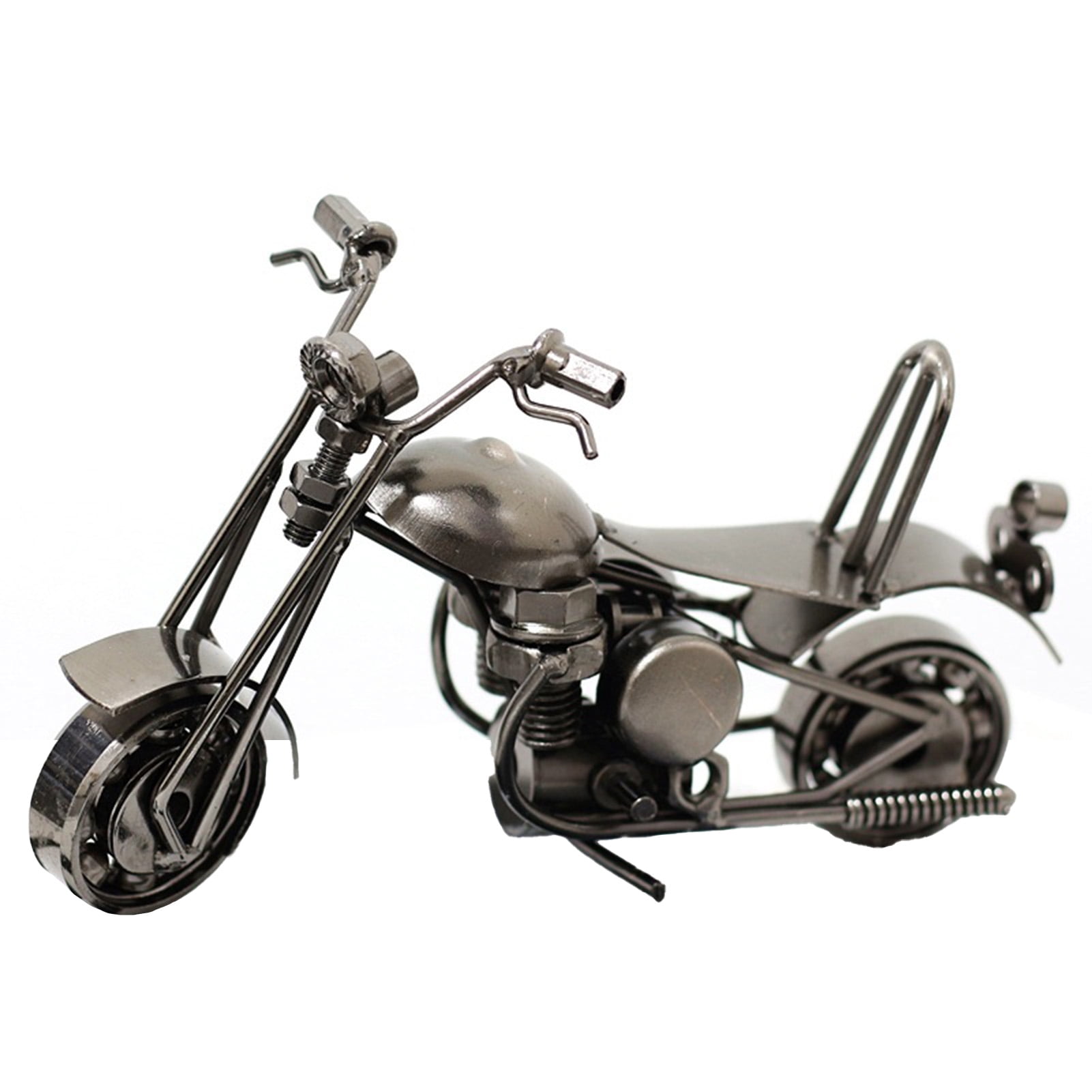 Yesbay Retro Creative Motorcycle Art Sculpture Metal Vivid Appearance