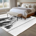 thumbnail image 4 of Farmhouse Cow Large Area Rugs 8x10 ft Watercolors Grey Country Animal Retro Wood Grain Washable Rug Non Slip Indoor Carpet Absorbent Floor Mat for Living Room Bedroom Dining Room, 4 of 9