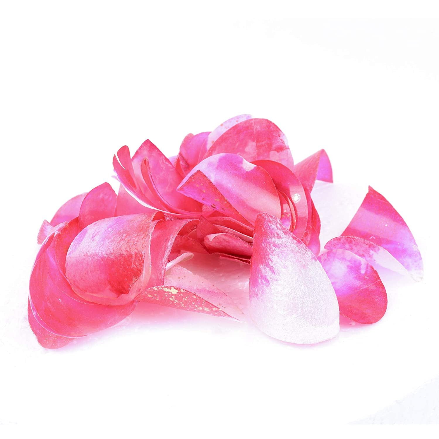 Crystal Candy Cerise-Pink-&-White Edible Petals - Colorful Edible