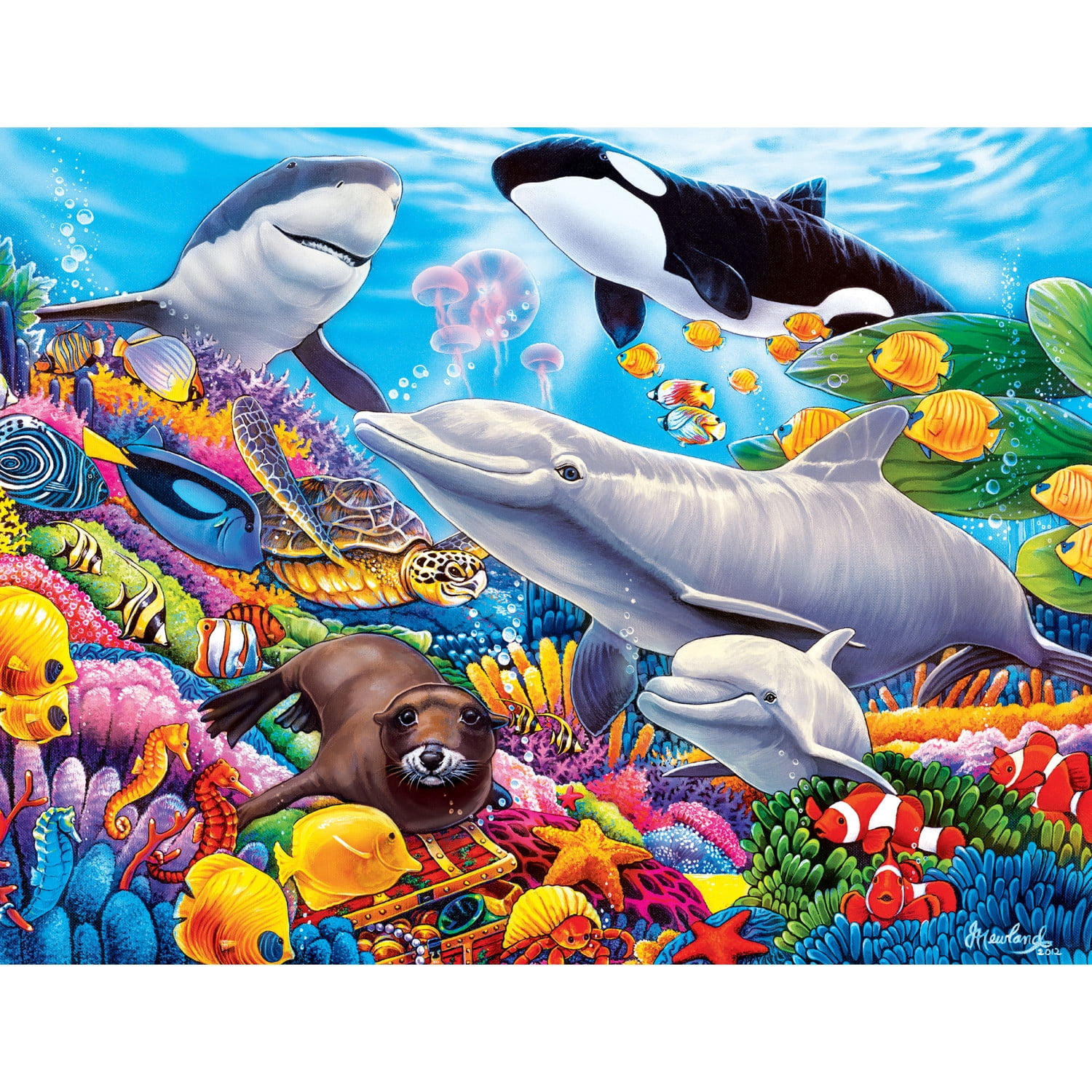 World of Animals- Undersea Friends: 100-Piece Kids Toys