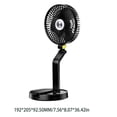 thumbnail image 5 of YIEMEEN 2 in 1 USB Charging Desk Fan Portable Personal Fan 3 Speeds Adjustable Small Cooling Fan Phone Holder for Bedroom Office, 5 of 14