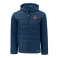thumbnail image 2 of Men's Cutter & Buck Navy Syracuse Orange Big & Tall Evoke Hybrid Eco Softshell Recycled Full-Zip Hooded PrimaLoft Jacket, 2 of 3