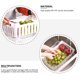 thumbnail image 4 of GOOHOCHY 1 juego de caja de almacenamiento de alimentos de doble capa de gran capacidad (blanco transparente), 4 of 8