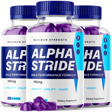Alpha Stride for Men Advanced Formula Supplement with Premium Ingredients 180 Gummies