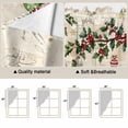 thumbnail image 5 of Christmas Tree Swag Curtains for Kitchen/Bedroom/Living Room, Farmhouse Winter Ball Berry Snowflakes Scalloped Curtains 63 Inch Long, Window Swag Topper Curtains Valances 2 Panels Set 36"x63", 5 of 8