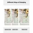 thumbnail image 4 of Yellow Floral Spring Swag Valances for Windows, Vintage Summer Botanical Rod Pocket Sheer Valances for Large Windows, Swag Toppers Light Filtering for Kitchen Living Room 2 Panels 36''x45'', 4 of 6