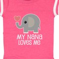 thumbnail image 4 of Inktastic Nana Loves Me for Grandkids Boys or Girls Baby Bodysuit, 4 of 5