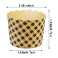 thumbnail image 3 of High-Temperature Cupcake Paper Moulds 100-Pack,8.5x7cm Kraft Baking Cups,Oil-Proof Oven-Safe Cake Liners (150g), 3 of 6