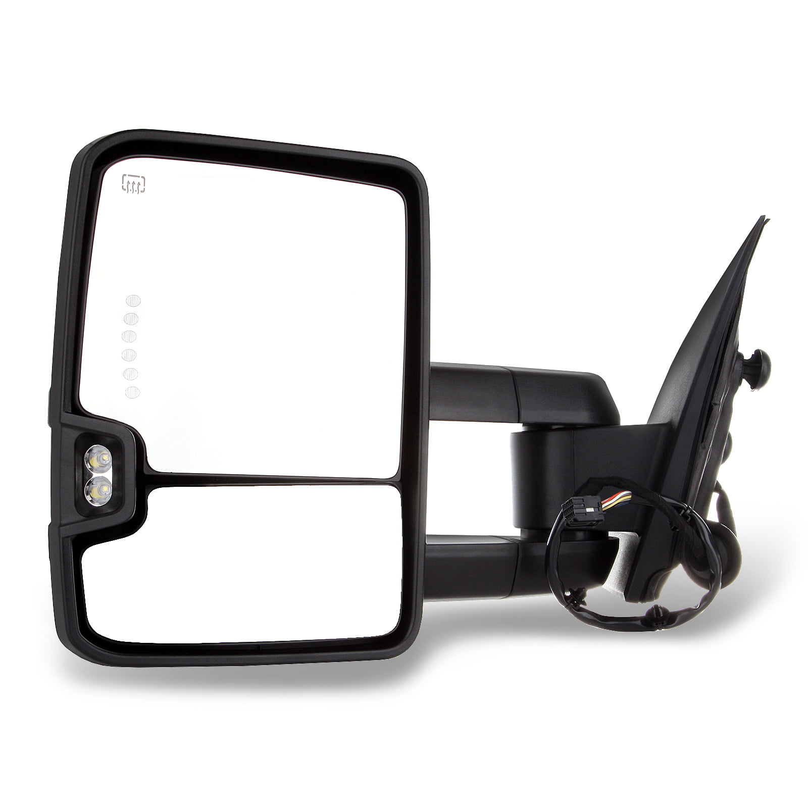 INEEDUP Tow Mirrors Rearview Mirrors Fit for 2014-2017 Chevy Silverado 1500 GMC Sierra 1500 Chevy Silverado/GMC Sierra 2500 HD 3500 with Left Right Side Power Operation Heated with Turn Signal Light 