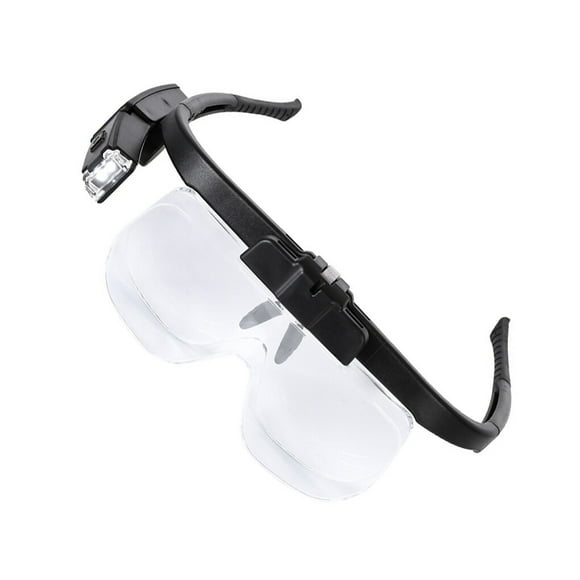 Seitruly Lupa portátil electrónica LED Lente extraíble Lupa Gafas Recargable Multifuncional Gafas Libro Periódico Cuidado de ojos