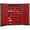 Red - Gray, variant on Durham Mfg Bin Cabinet,72"x48"x24",Gray,176BlueBns DC48-176-5295