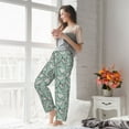 thumbnail image 4 of Uemuo Retro Rooster4 Pattern Women's Wide Leg Palazzo Lounge Pants with Pockets Light Weight Loose Comfy Casual Pajama Pants-XX-Large, 4 of 9