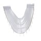 thumbnail image 1 of Cenefa con Bolsillo de Varilla Transparente de , 57 '' X 37 '', Blanco Sunnimix Niveles de ventana de encaje bordado, 1 of 8