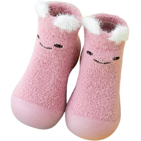 

QWZNDZGR Baby Boy Girls Animal Non-Skid Indoor Slipper Sneaker Breathable Warm Soft House Shoes Non-Skid Floor Slippers