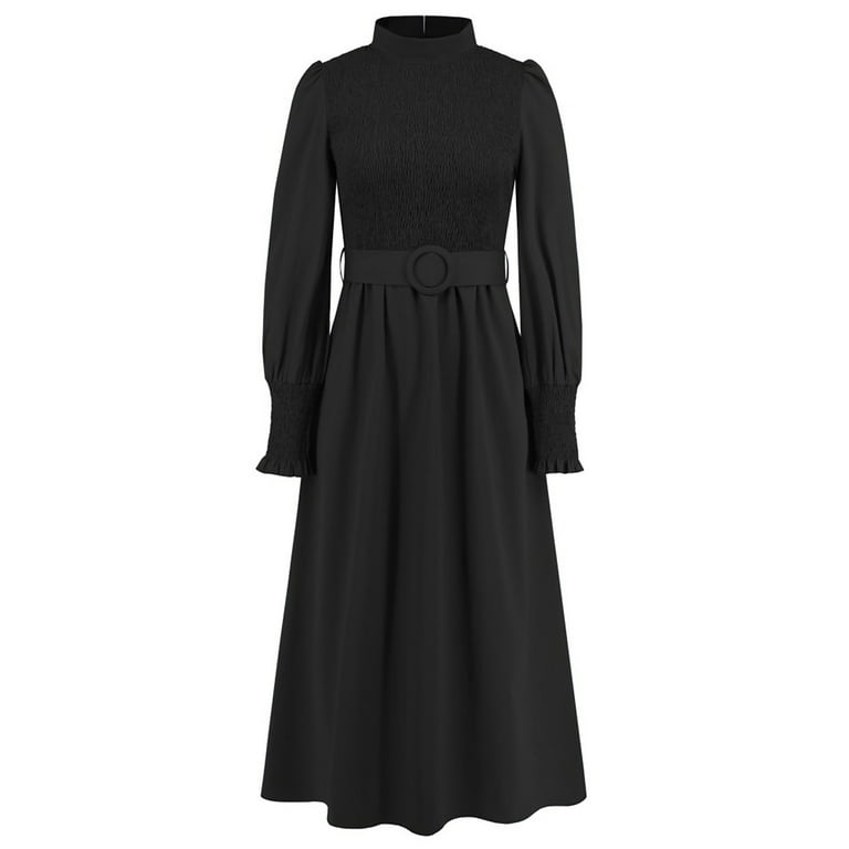 ZIZOCWA Women'S 2023 Casual Long Sleeve Turtleneck Maxi