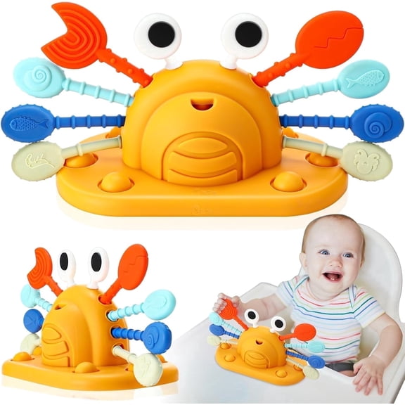 Baby Toys 6-12 Months,Pull String Teething Sensory Toys for 1 Year Old Toddler Boy Girls Gifts