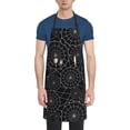 thumbnail image 2 of Bingfone Spider Web Black Apron Gifts For Men, Women Professional Grade Chef Apron For Kitchen,Bbq & Grill, 2 of 8