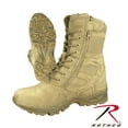 thumbnail image 2 of Rothco Forced Entry Desert Tan 8" Deployment Boots with Side Zipper - 9 Regular, 2 of 2