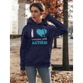 thumbnail image 4 of Tstars Womens Autism Awareness Hoodie I Love Someone with Autism Autistic Spectrum Awareness Acceptance Autistic Support Shirts for Womens Hoodie, 4 of 5