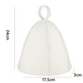 thumbnail image 2 of Sauna de lana de sauna Aislamiento de calor Accesorios de ducha unisex White 2pcs, 2 of 3