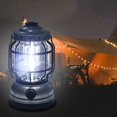 thumbnail image 4 of Vintage Camping Lantern USB Rechargeable,3.9x7inch Portable Outdoor Solar Tent Lights,Dimmable,Suitable for Camping, Hiking, Power Outages(Silver), 4 of 6