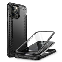Clayco Xenon Series Case for iPhone 13 Pro Max 6.7"(2021 Release), [Built-in Screen Protector] Full-Body Rugged iPhone 13 Pro Max Cover (Black)