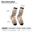 thumbnail image 2 of Balery Floral With Birds And Fantasy Flowers Calcetas Largas con Estampado para Hombre y Mujer – Suaves y Transpirables, Talla Única (US 5-11), 2 of 6