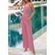 thumbnail image 4 of Mono Enterizo PRETTYGARDEN sin Mangas con Escote Cuadrado Rosa Talla L, 4 of 8