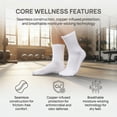 thumbnail image 6 of Kodal Copper Diabetic Socks 3-Pair Non-Binding Seamless Orthopedic Socks for Swollen Feet, Edema & Pain Relief for Men & Women White, 6 of 8