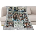thumbnail image 3 of Custom Blanket with Photo Text Personalized Throw Blankets, Customized Picture Blanket Baby Fathers Mothers Friends Lovers Dog Pets Personalized Halloween Flannel Blanket (p-6, 32x48), 3 of 6