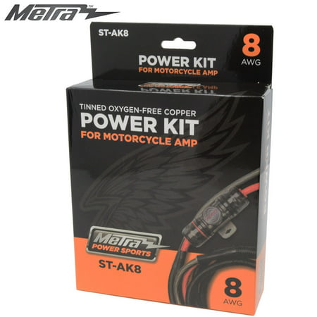 8 AWG Power Sport Amplifier Power Wiring Kit OFC for Motorcycles RZR SXS (Best Sxs Utv 2019)