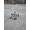thumbnail image 5 of LD DESIGNS 925 Sterling Silver Spinner Ring – Handmade Meditation Fidget Band, Anxiety Relief Jewelry, Floral Design, Gift for Her, Mother's day gift, 5 of 5