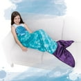 thumbnail image 4 of Snuggie Tails, The Original Wearable Blanket with Sleeves, Super Soft Throw Fleece, Mermaid, Ages 5+, 4 of 6