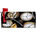 thumbnail image 5 of Coolnut Mailbox Cover Gold Vintage Pocket Watches Post Mail Box Cover Magnetic Mail Wraps Cover Standard Size 20.7" L x 18" W, 5 of 5